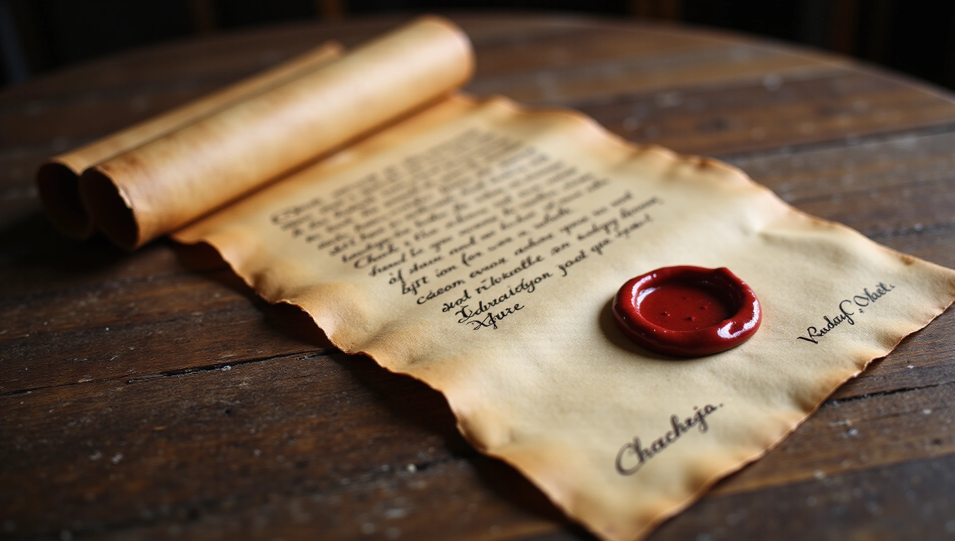 Imagen de un pergamino antiguo simbolizando acuerdos legales.